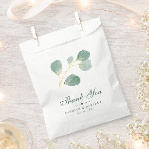 Eucalyptus groen moderne elegante zomer bruiloft bedankzakje