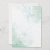 Eucalyptus groen olifant blauw baby jongen douche kaart (Achterkant)