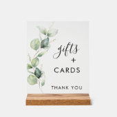 Eucalyptus groen script geschenken en Kaarten brui Acryl Bord (Voorkant)