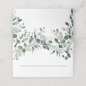 Eucalyptus groen watercolor bruiloft (Buitenkant ongevouwen)