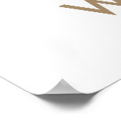 Eucalyptus groen Welkom op de Bruids douche Poster (Hoek)