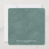 Eucalyptus Groen Zomer Bruiloft Kleurenpalet Kaart (Achterkant)