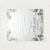 Eucalyptus groene bladeren bruidsfeest achtergrond wandkleed (Voorkant (horizontaal))