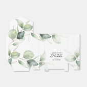 Eucalyptus groene botanische bruidsdouche bedankdoosjes (Uitgevouwen)