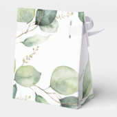 Eucalyptus groene botanische bruidsdouche bedankdoosjes (Achterkant)