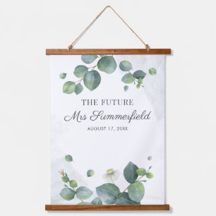 Eucalyptus Groene Bruidsdouche Toekomstige Mevrouw Hangend Wandkleed