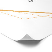 Eucalyptus Groene Bruidsontvangstbord Poster (Hoek)