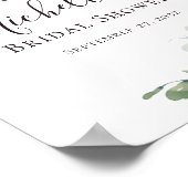 Eucalyptus groene bruiloft welkom poster (Hoek)