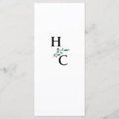 Eucalyptus Groene Frame Groen Blauw Wit Zwart Menu (Achterkant)