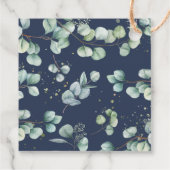 Eucalyptus Groene Goud Bruiloft Dank Je Bedankjes Labels (Achterkant)