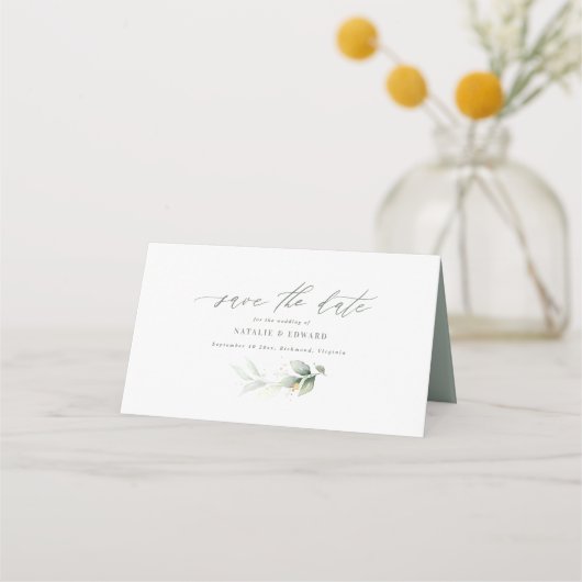Eucalyptus groene goudbruiloft met uitzondering va (Voorkant)