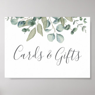 Eucalyptus Groene Huwelijkskaarten en Cadeau Poster