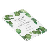Eucalyptus Groene Save the Date Magneet (Rechterzijde)