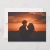 Eucalyptus Groene Script Foto Save the Date (Achterkant)