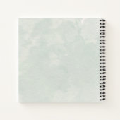 Eucalyptus groene waterverf bruiloft notitieboek (Achterkant)