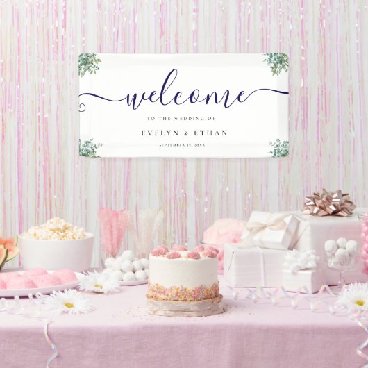 eucalyptus groene wedding spandoek (Feest)