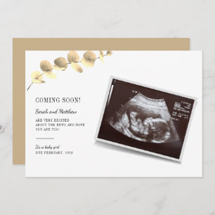 Eucalyptus Grossesse Faire-part bébé révélation