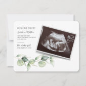 Eucalyptus Grossesse Verdure Carte de révélation d (Devant)