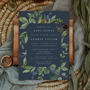 Eucalyptus Grove Baby shower Invitation Kaart
