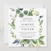 Eucalyptus Grove Faire-part de mariage | CARRÉ (Devant)