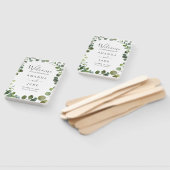 Eucalyptus Grove Groenery Bruiloft Welkom Handwaaier (Niet-gemonteerd)