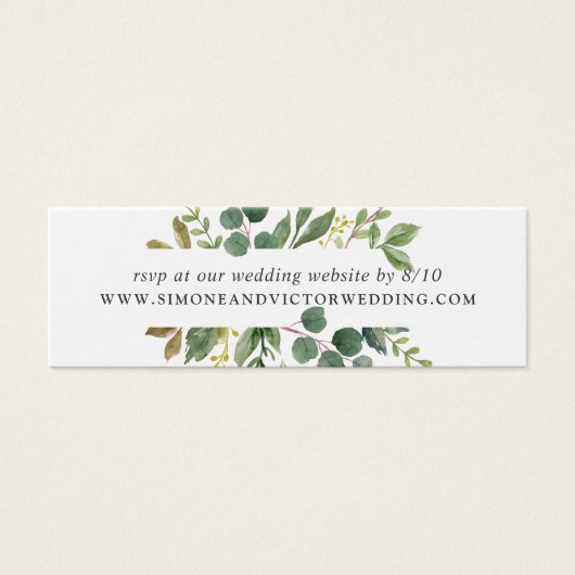 Eucalyptus Grove Wedding Website RSVP Cards (Devant)