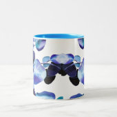 Eucalyptus Gum leest waterverf kunst Tweekleurige Koffiemok (Center)