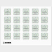 Eucalyptus Handmade Soap Square Sticker (Vel)