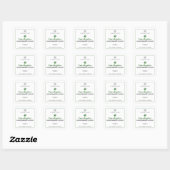 Eucalyptus Handmade Soap Square Sticker (Vel)