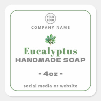 Eucalyptus Handmade Soap Square Sticker