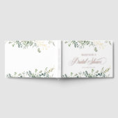 Eucalyptus Handschrift Lettertype Bruidsdouche Gastenboek (Volledig)