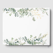 Eucalyptus handschrift Vrijgezellenfeest Gastenboek (Achterkant)