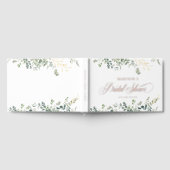 Eucalyptus Handwriting Script Bruiloftsfeest Gastenboek (Volledig)