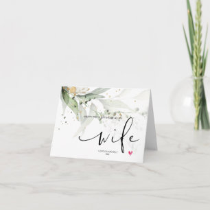 Eucalyptus Happy First Birthday als mijn kindercad Kaart