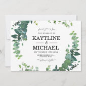 Eucalyptus Herbal Wedding  beautifully painted Kaart (Voorkant)