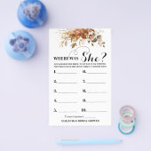 Eucalyptus Herfst Waar was haar Vrijgezellenfeest? Flyer (Enkel)