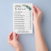 Eucalyptus Hoe goed ken je de Bride Game-kaart? Flyer (Hand)