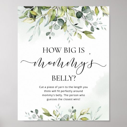Eucalyptus hoe groot is het buikspel van mama poster (Voorkant)