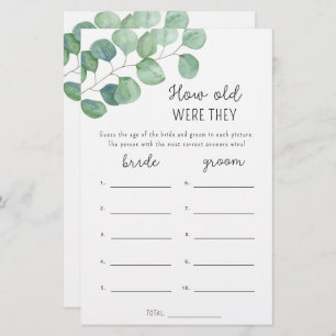 Eucalyptus Hoe oud waren de bruidspellen?