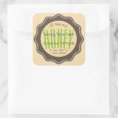 Eucalyptus Honey Jar Labels Gepersonaliseerd (Tas)