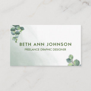 Eucalyptus Hummingbird Design Carte de visite