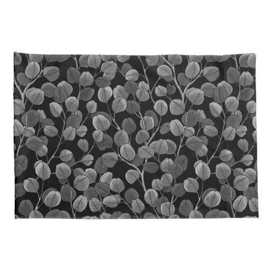 Eucalyptus in grijs kussensloop (Achterkant-Rechts)