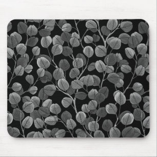 Eucalyptus in grijs muismat
