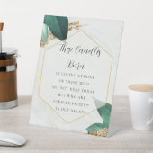 Eucalyptus in het teken van het liefdevol geheugen reclamebord met voetstuk (Insitu)