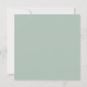 Eucalyptus Informeel Script De datum opslaan Notitiekaartje (Achterkant)