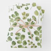 Eucalyptus Inpakpapier Plat Vel Set van 3 (In situ)