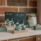 Eucalyptus jolie carte d'affichage à oreilles feui