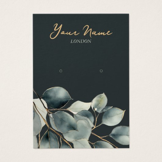 Eucalyptus jolie carte d'affichage à oreilles feui (Devant)