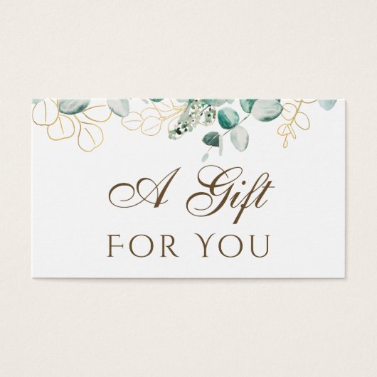 Eucalyptus-kaartje Visitekaartje (Voorkant)