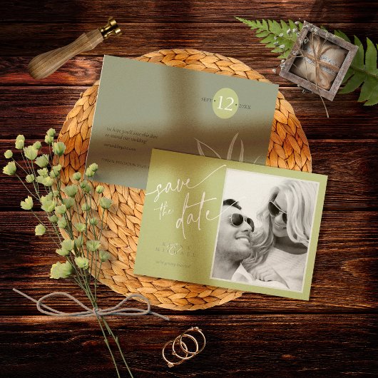 Eucalyptus Kleurtinten Trouwjurk V2 Groen ID901 Save The Date